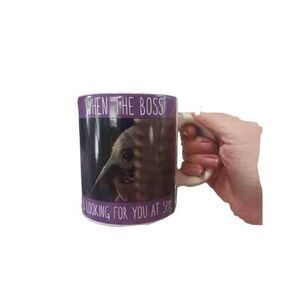 Star wars grogu mandelorian mug boss work funny